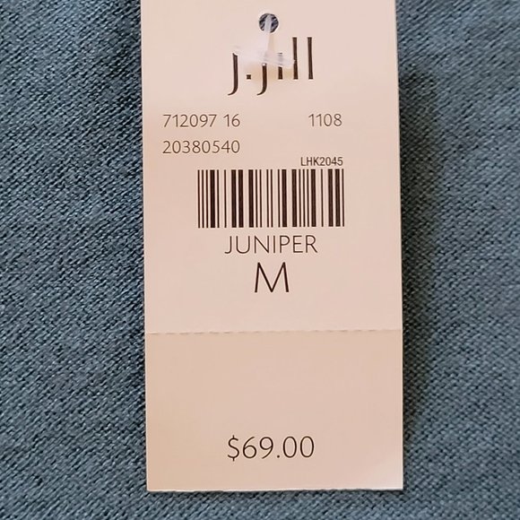 NWT J.JILL Cardigan Sweater Gorgeous Color  Sz M  Silk Cotton Cashmere NEW - Picture 5 of 7